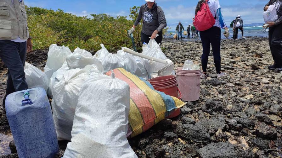 Retiran más de dos toneladas de desechos de las costas de Galápagos Retiran más de dos toneladas de desechos de las costas de Galápagos
