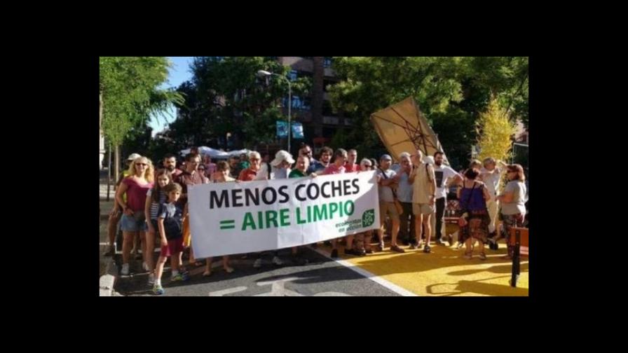 Protesta en Madrid contra proyecto que prevé talar más de mil árboles