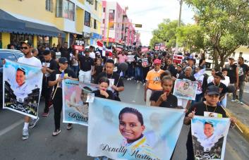 Santiago: marchan y piden justicia por muerte de Donelly Martínez