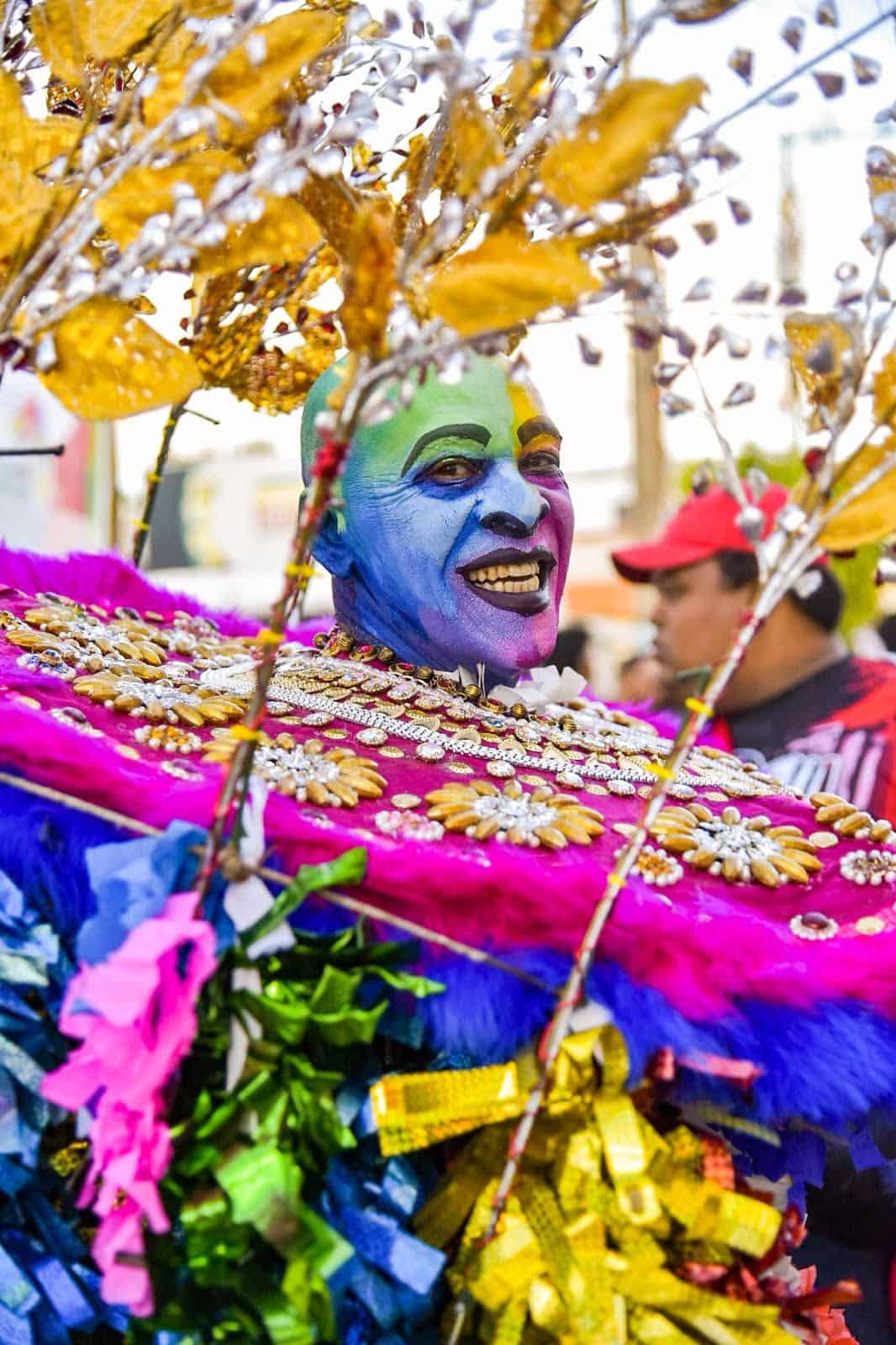 Juampa en el desfile del pasado 19 de febrero en Cotuí.