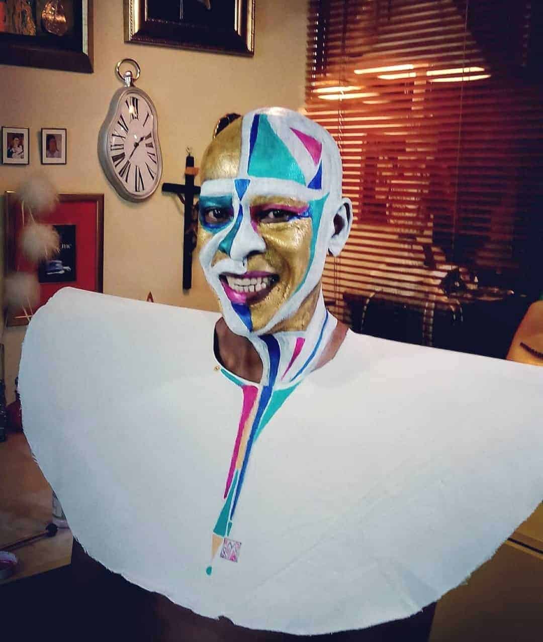 El artista José Miura también pintó a Juampa.