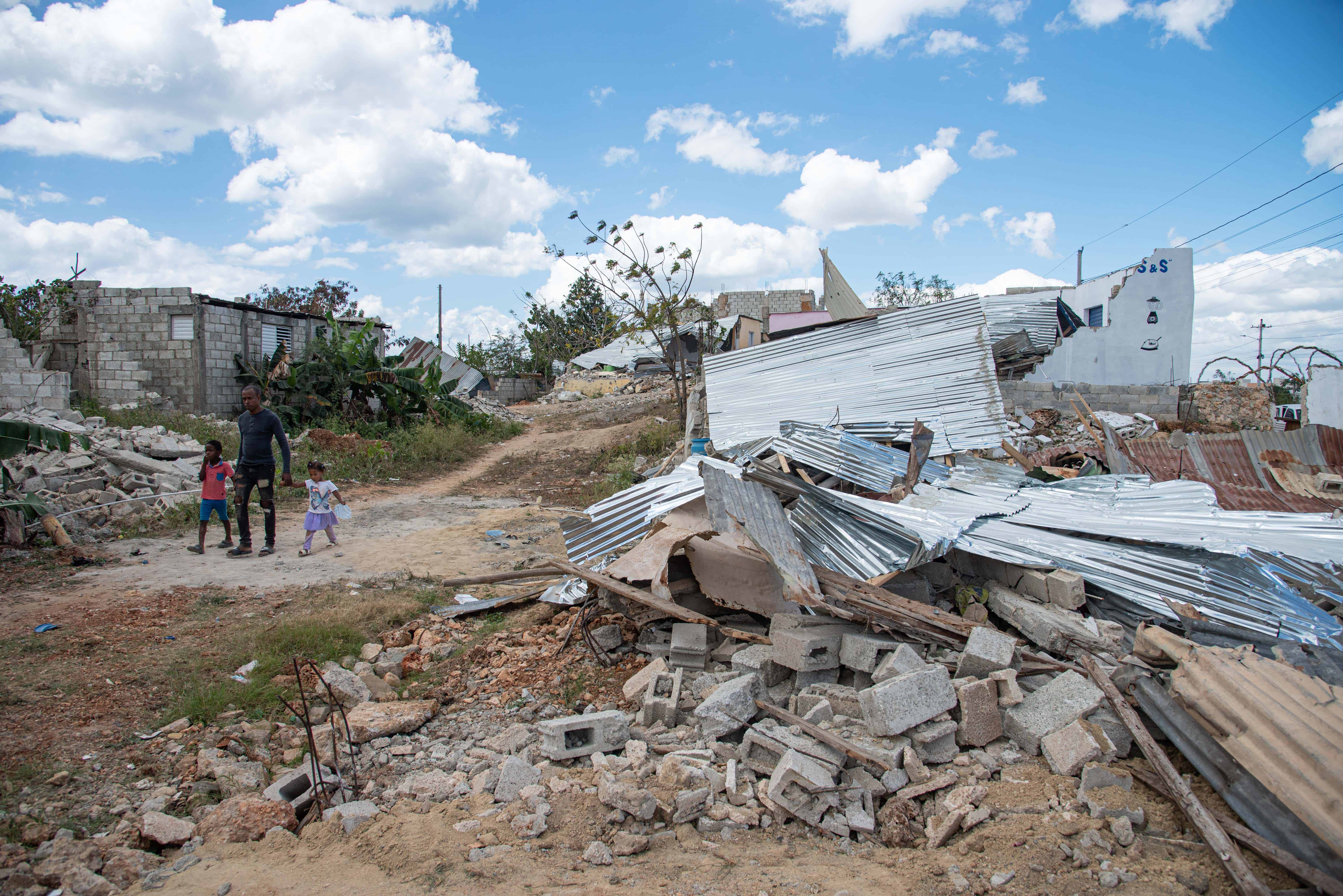 Casas destruidas