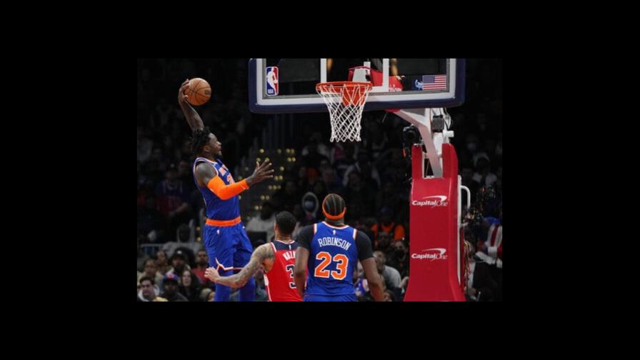 Los Knicks remontan y vencen 115-109 a Wizards