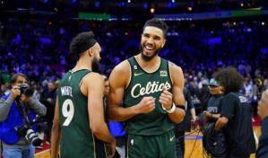 Con triple agónico de Tatum, Celtics superan a 76ers