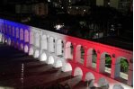 Iluminan en Brasil los Arcos de Lapa con colores de  bandera dominicana