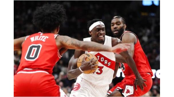 Raptors vencen a Bulls; logran 8va victoria en 10 partidos