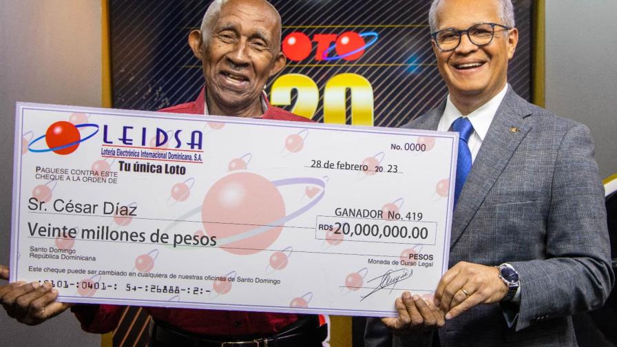 Taxista que se ganó RD$20 millones de la Loto se mudará al campo