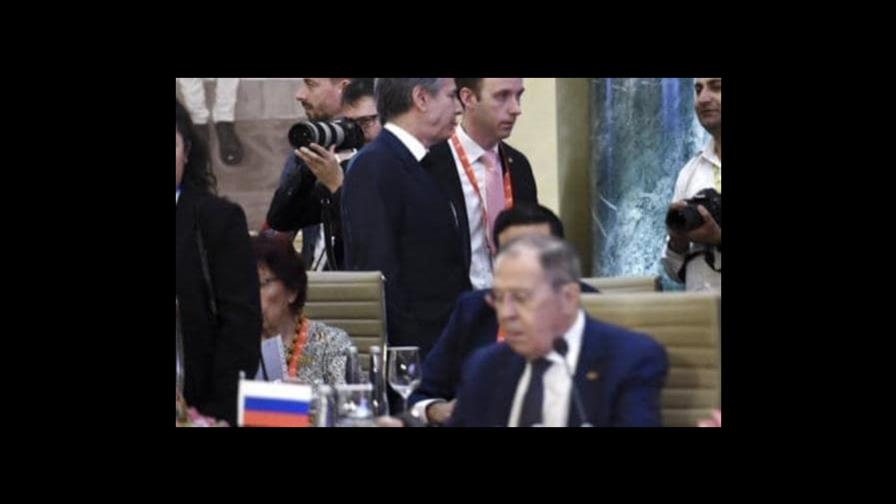Blinken y Lavrov mantienen una breve reunión en la cumbre del G20