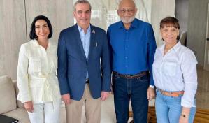 Presidente Luis Abinader visita a Roberto Fulcar
