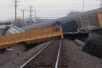 Se descarrilan 20 vagones de otro tren de carga en Ohio