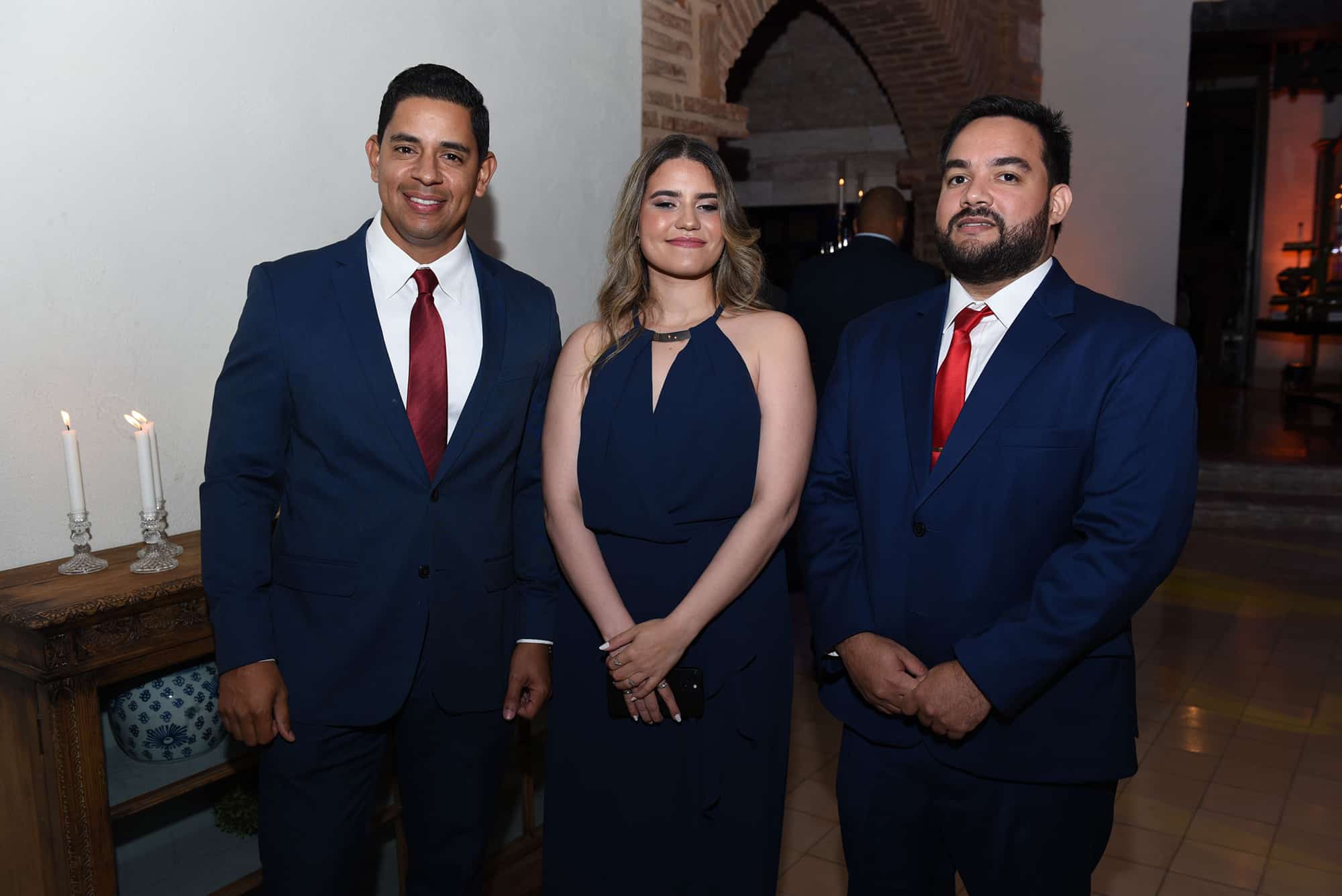 Christopher Pereyra, Carla Bono e Iván Salcedo.