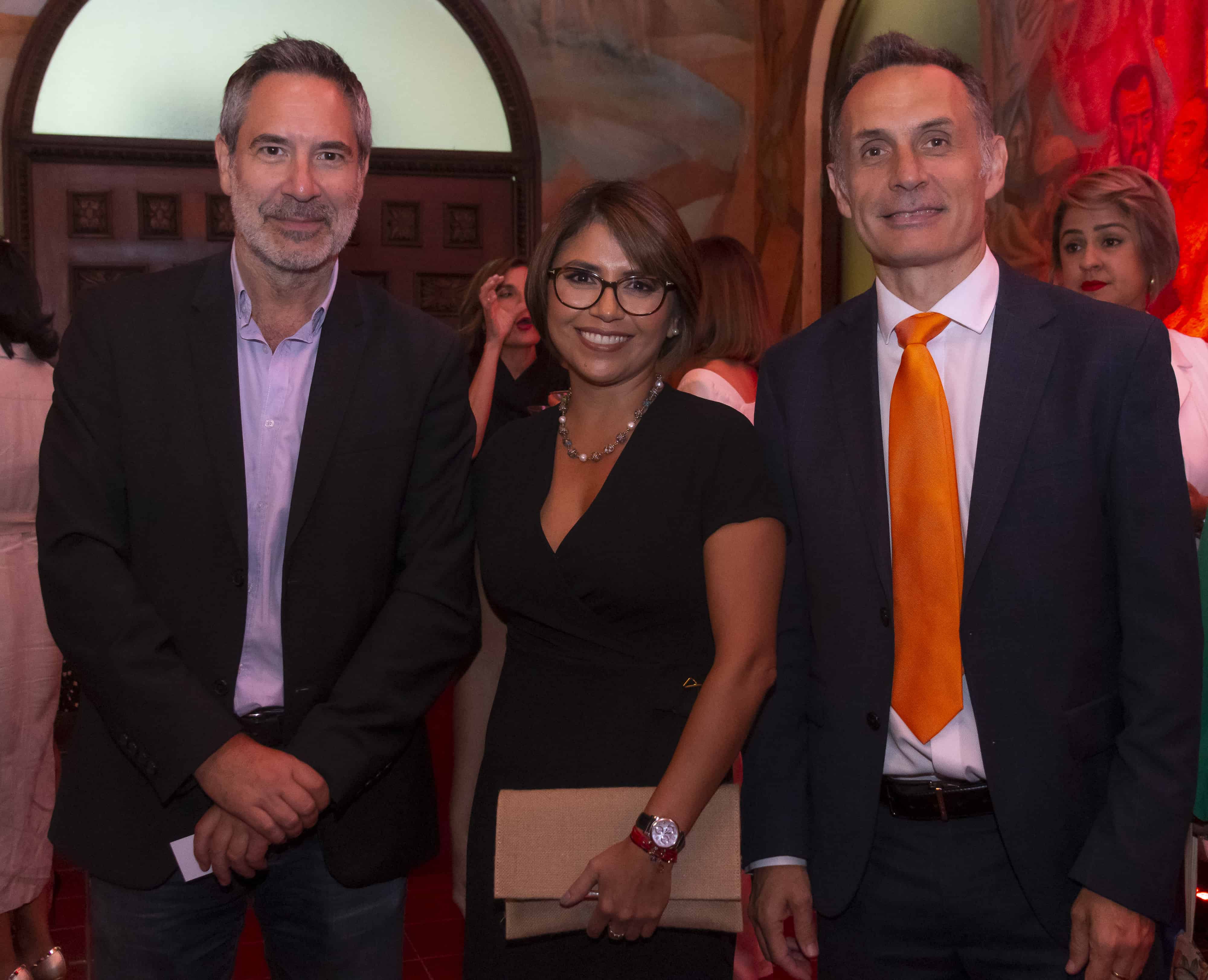 Alejandro Andrés, Karina Castellanos y y Alberto Labadía. 