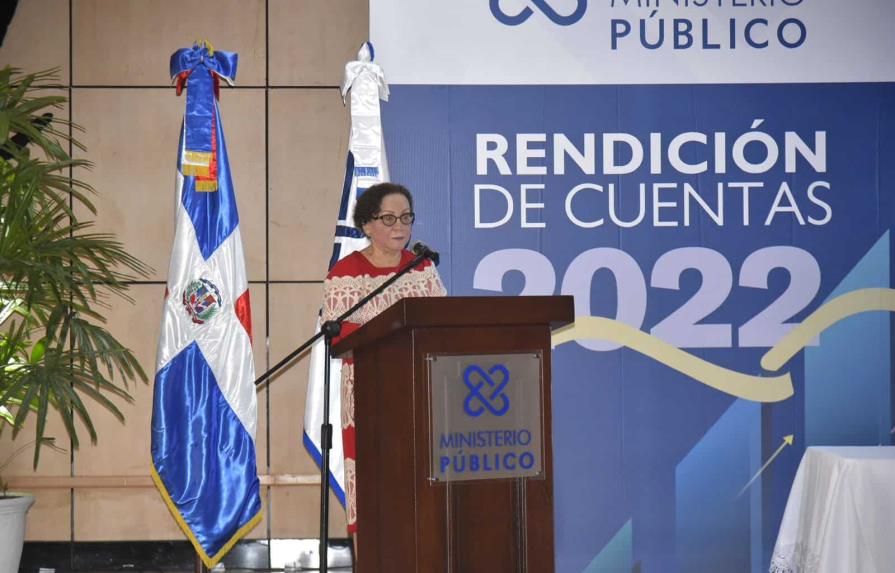 Discurso de la procuradora Miriam Germán al rendir cuentas del Ministerio Público en 2022