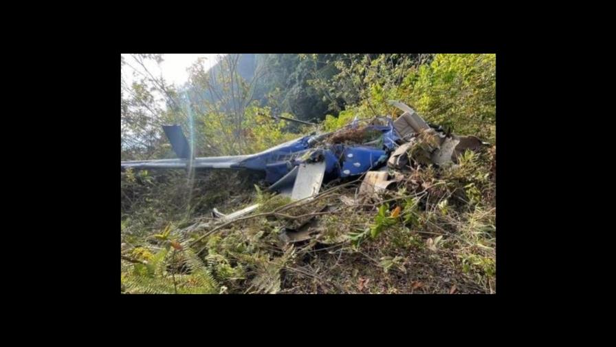 Se cae helicóptero en San Cristóbal
