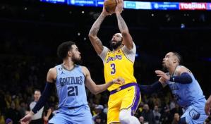 Anthony Davis guía a los Lakers ante unos Grizzlies sin Morant