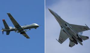 Cazas rusos interceptan un dron de vigilancia estadounidense en el mar Negro