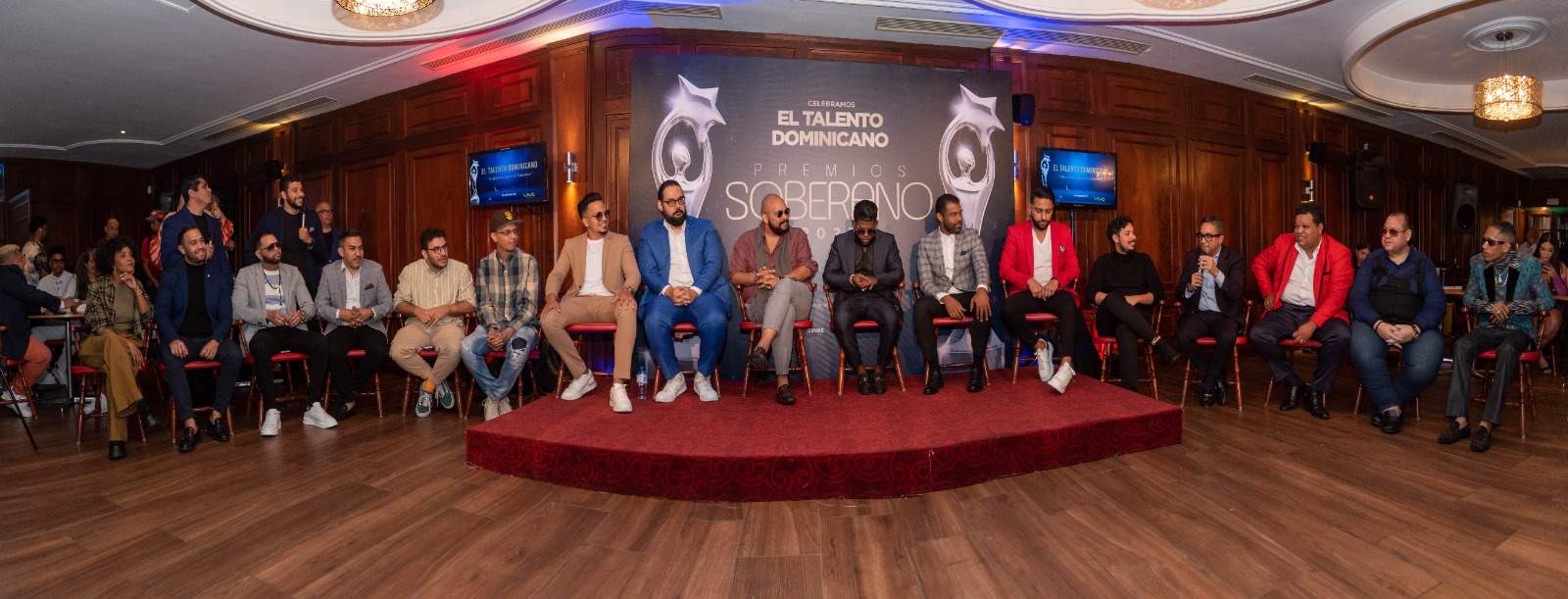 Los nominados por primera vez en Premios Soberano durante la rueda de prensa.