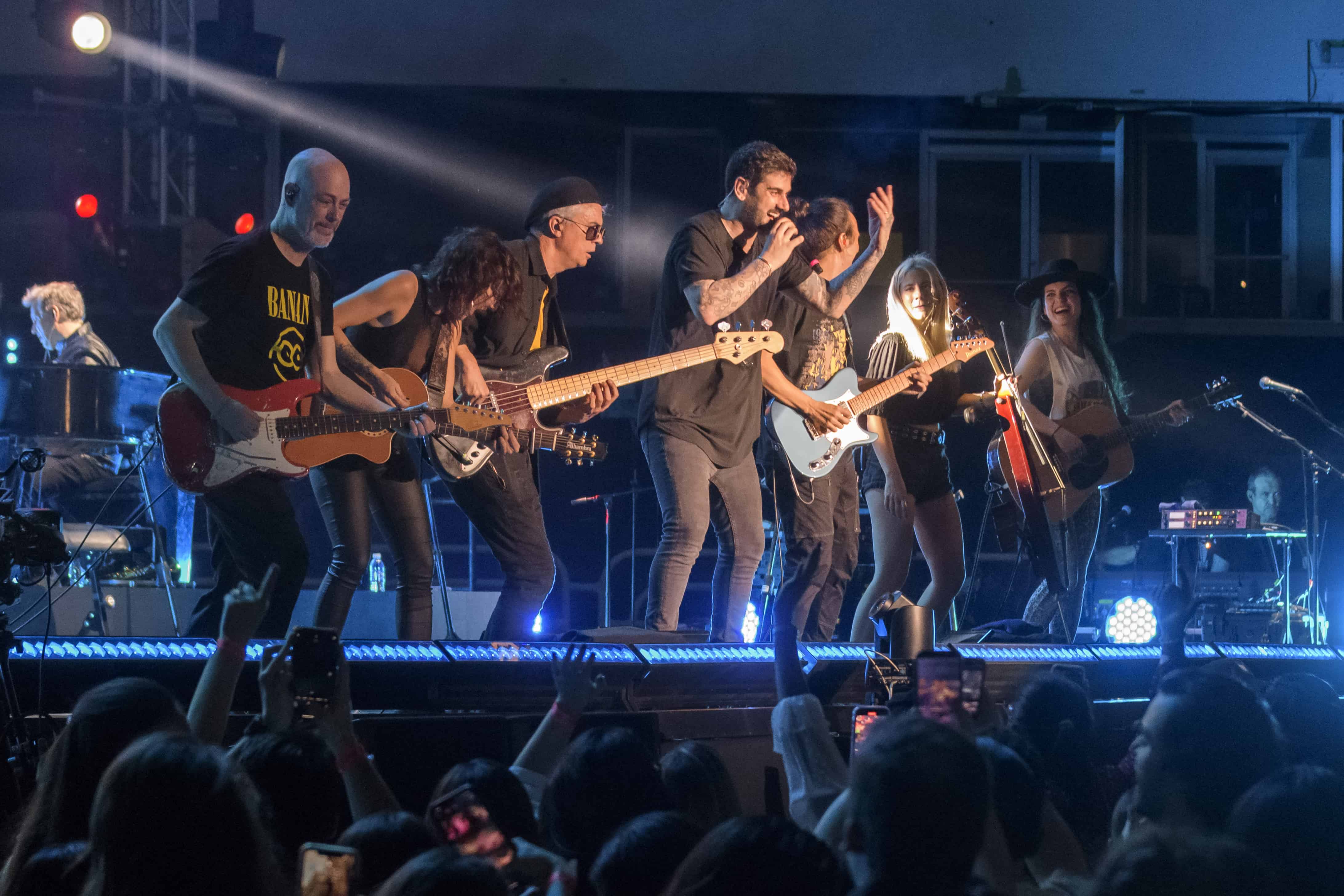 Concierto de Melendi en el Palacio de los Deportes en Santo Domingo.