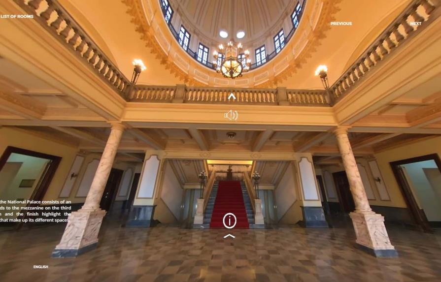 Gobierno lanza primer tour virtual 360° del Palacio Nacional