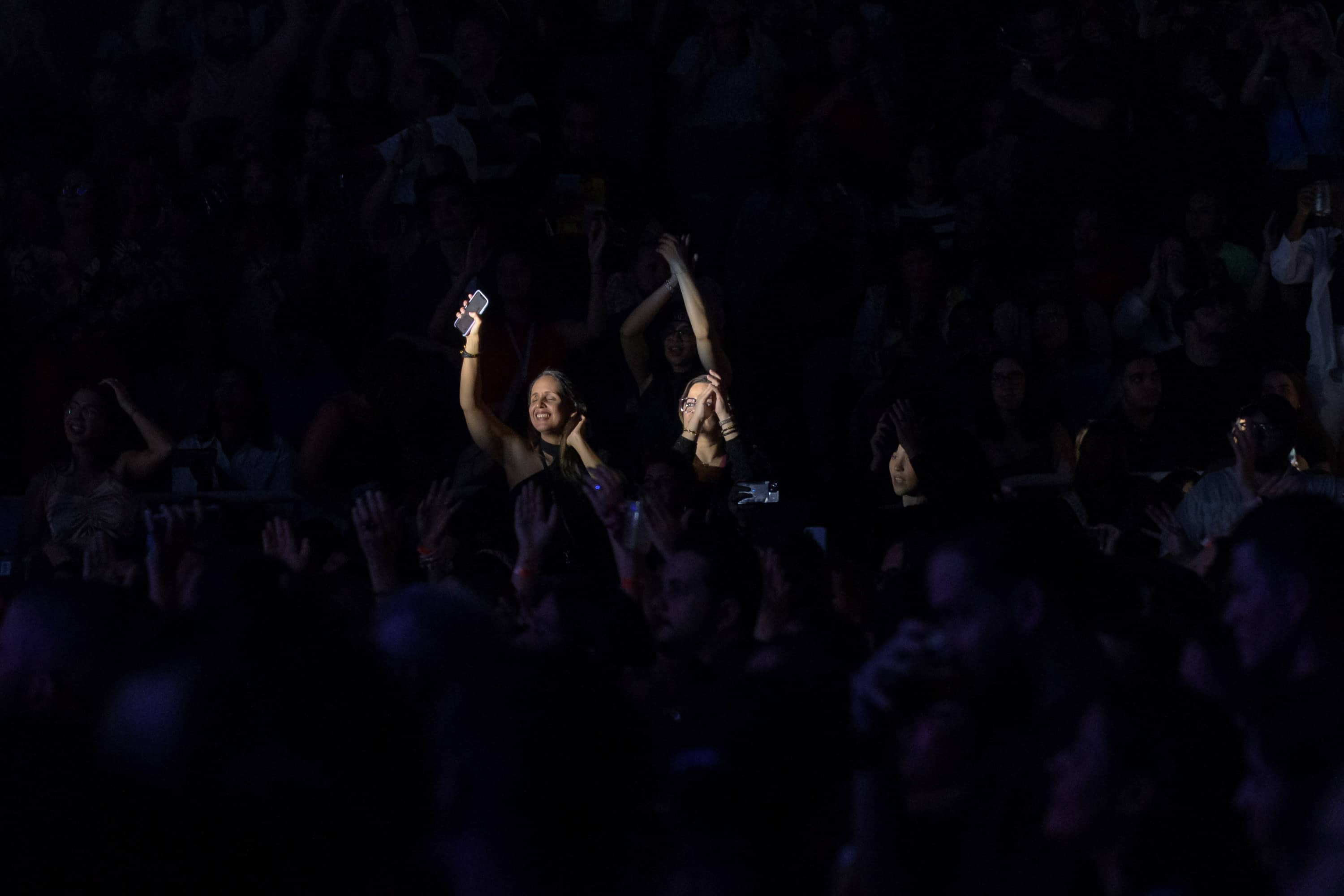 Fanaticos dominicanos en el concierto de Melendi.