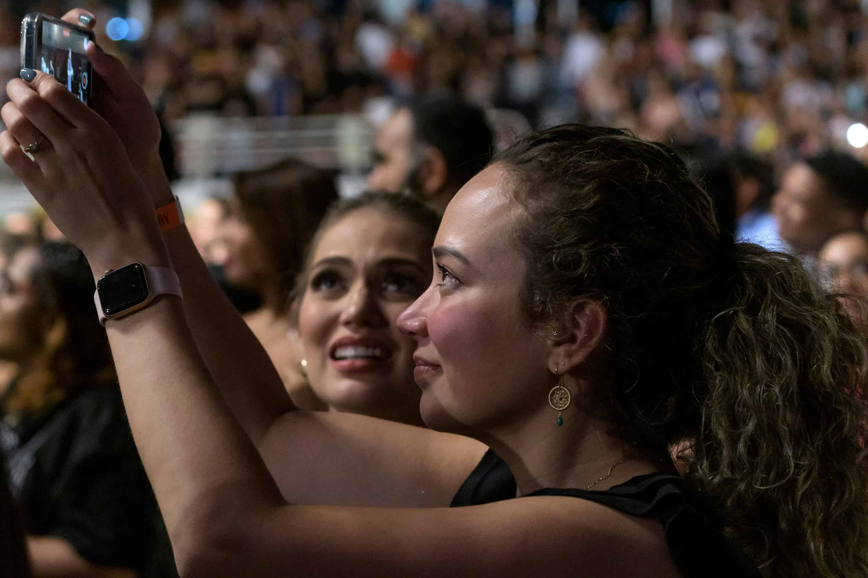 Fanaticos dominicanos en el concierto de Melendi.