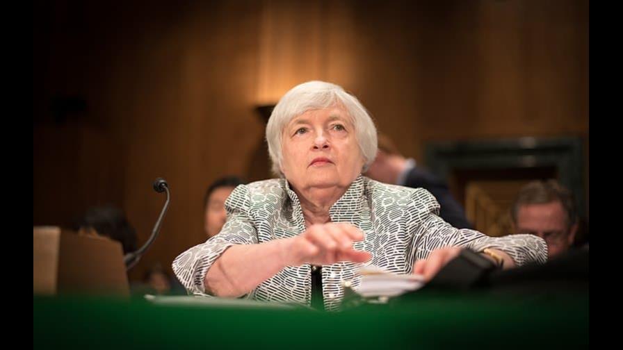 La secretaria del Tesoro de EEUU defiende que el sistema bancario es sólido La secretaria del Tesoro de EEUU defiende que el sistema bancario es sólido