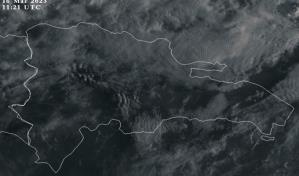 Sistema frontal producirá aguaceros este jueves sobre varias provincias