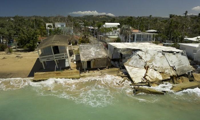 Preocupación en Puerto Rico por la gran erosión costera tras huracanes