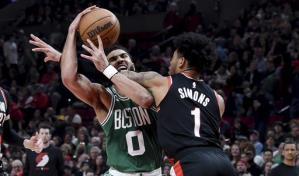 Tatum anota 34 y Celtics frenan a Blazers para ganar