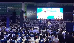 Cuatro años más, piden los más de 20 mil nuevos miembros del PRM