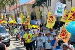 Trabajadores agrícolas culminan marcha por el fin de esclavitud en los campos