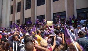 Diputados del PLD se desligan de da&ntilde;os al Palacio de Justicia durante disturbios