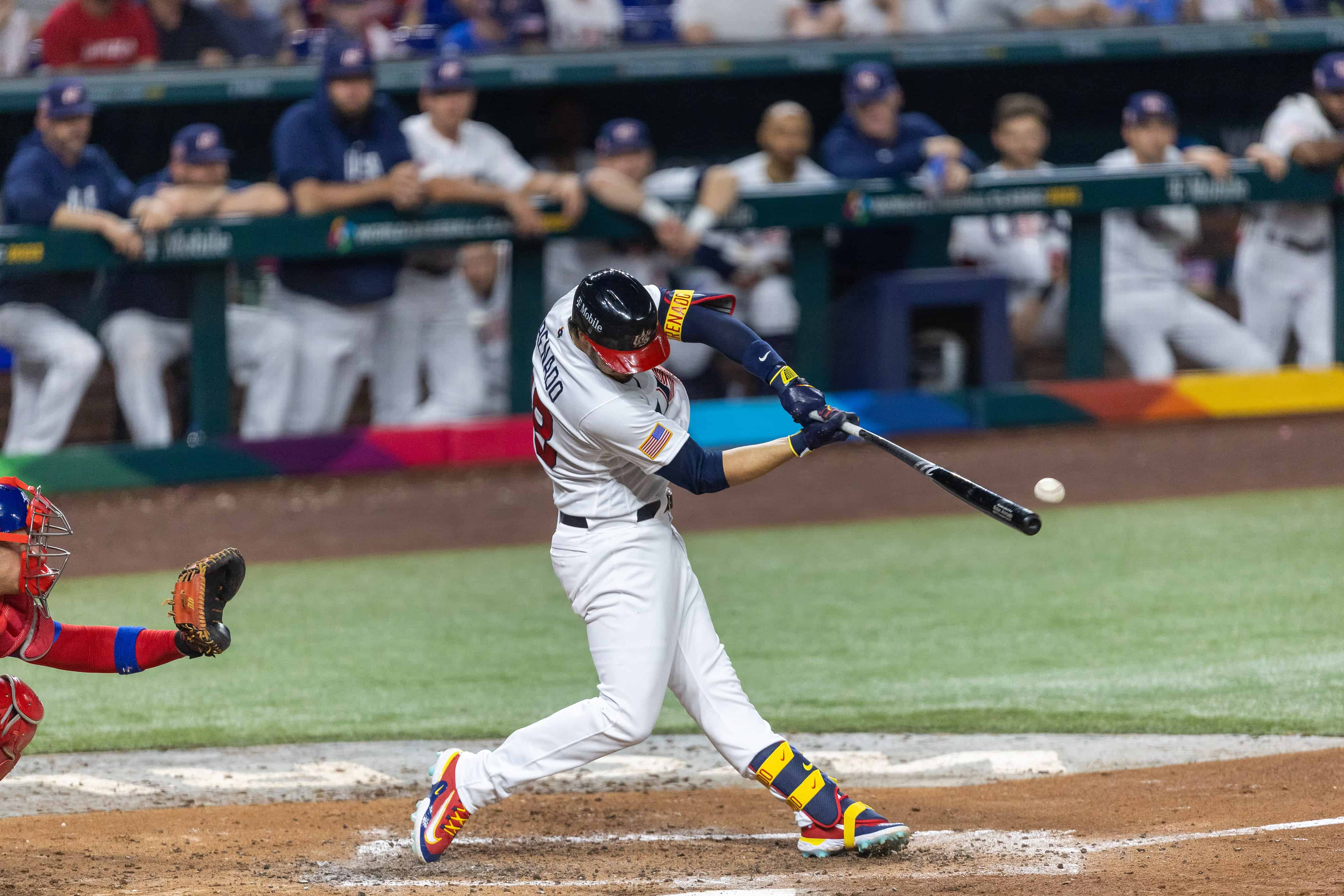 Nolan Arenado conectó un triple y pisó dos veces el plato, al enfrentar el pitcheo de EE. UU