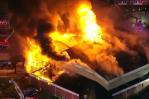 Un enorme incendio destruye una iglesia en Nueva Jersey Un enorme incendio destruye una iglesia en Nueva Jersey