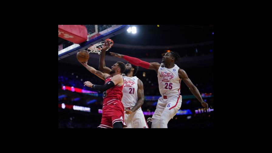 Bulls se imponen a 76ers en doble tiempo extra