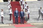 Rey Felipe VI llega al Palacio Nacional en visita a Luis Abinader