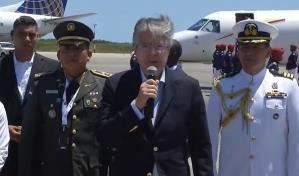 Presidente de Ecuador llega a República Dominicana para participar en la Cumbre Iberoamericana