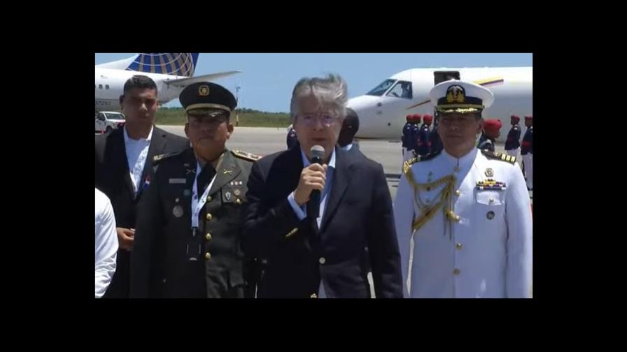 Presidente de Ecuador llega a República Dominicana para participar en la Cumbre Iberoamericana