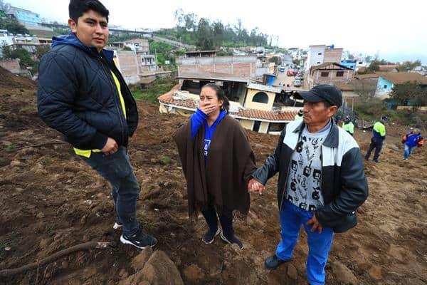 Al menos 16 fallecidos y 7 desaparecidos tras alud en zona andina de Ecuador