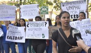 Estudiantes de la UNPHU protestan por aumento de la matrícula por cuatrimestre