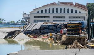 Colapsa parte del Puerto Don Diego sin v&iacute;ctimas humanas