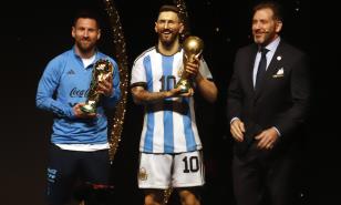 La Conmebol rinde homenaje al campeón del mundo, Argentina
