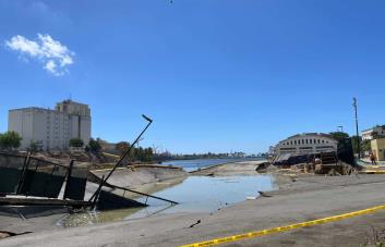 EN VIVO | Colapsa parte de la estructura del Puerto Don Diego