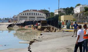 Puerto Don Diego mantiene actividades pese a colapso parcial de uno de sus muelles