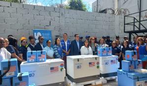 Salud Pública recibe 160 refrigeradores para mantener cadena de frío en las vacunas