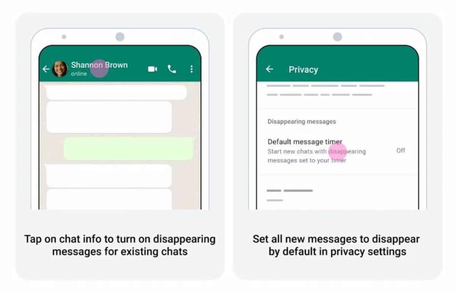 WhatsApp trabaja en nuevas configuraciones de tiempo para los mensajes temporales