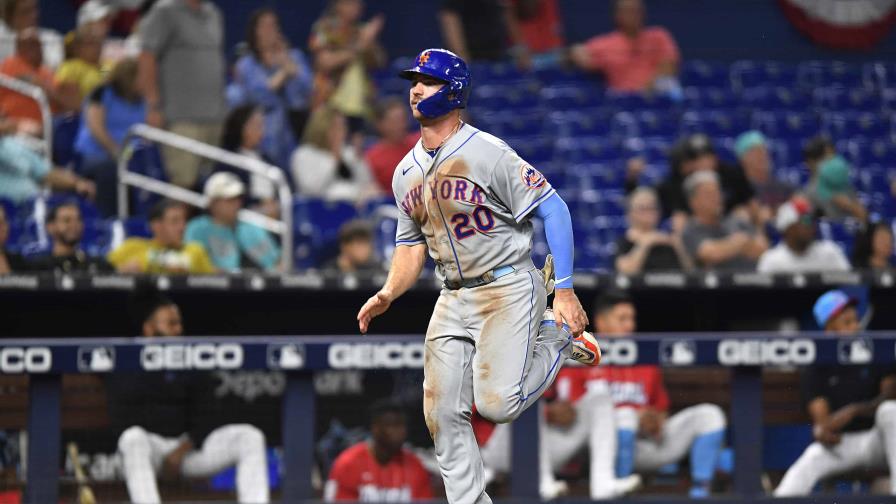 Doble de Alonso guía a Mets a triunfo ante Marlins