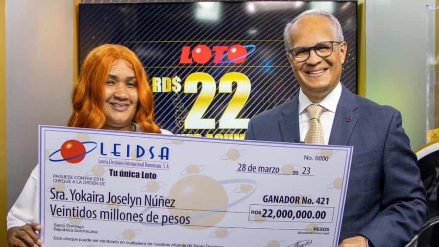 Leidsa entrega RD$22 millones a nueva ganadora