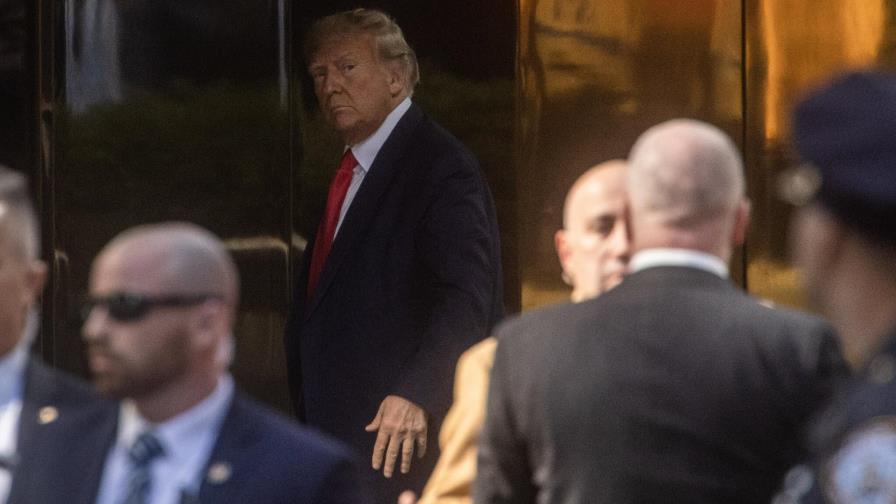 Trump ya está en Florida y se alista para su declaración de prensa en Mar-a-Lago