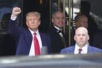 Trump se dirige al tribunal de Manhattan para comparecer ante la justicia